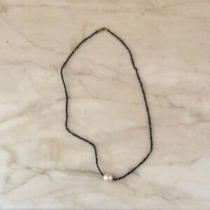 Sundance Necklace with Single White Pearl